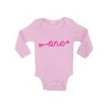 Awkward Styles Cute One Piece Pink Arrow Bodysuit Birthday Baby Bodysuit Long Sleeve Gifts for 1 Year Old First Birthday Baby Bodysuit 1 Year Old Clothes My 1st Birthday Gifts for Birthday Gifts