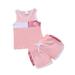 TheFound Infant Toddler Baby Boy Girl Summer Sequin Patchwork Sleeveless Shirt Tank Tops+Shorts 2Pcs Clothes