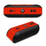 Skin Decal For Beats By Dr. Dre Beats Pill Plus / Red Honeycomb Ocatagon