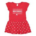 Inktastic Athletic Red Friday Dog Tags Girls Toddler Dress