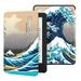 Ayotu Case for All-New Kindle(10th Gen 2019 Release) - PU Leather Cover with Auto Wake/Sleep-Fits Amazon All-New Kindle 2019(Will not fit Kindle Paperwhite or Kindle Oasis) Kanagawa