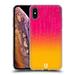 Head Case Designs Neon Rain Ombre Pink Orange Soft Gel Case Compatible with Apple iPhone XS Max