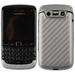 Skinomi Carbon Fiber Silver Skin Cover+Screen Protector for BlackBerry Bold 9790