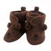 Hudson Baby Infant and Toddler Girl Cozy Fleece Booties Brown Bear 18-24 Months