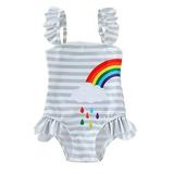 Styles I Love Baby Girl Matching Rainbow One Piece Swimsuit Twin Girl Best Friend Bathing Suit Beach Swimwear Right Rainbow