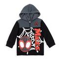 Marvel Spidey and His Amazing Friends Toddler Boys Fleece Half Zip Hoodie Toddler to Little Kid