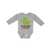 Inktastic My Big Bro Loves Me Little Brother Frog Boys Long Sleeve Baby Bodysuit