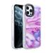 Cover for iPhone 8/iPhone 7(4.7 ) iPhone SE 2020 Case (2nd Gen) Allytech Hard PC Back with TPU Bumper Shockproof Slim Case for iPhone SE 2nd Gen 2020/iPhone 8/iPhone 7 Pink Purple Marble