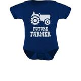 Tstars Boys Unisex Birthday Gift Pregnancy Announcement Baby Shower Future Farmer Cute Baby Outfit Farmers Baby Shower Gifts Cute B Day Party Baby Bodysuit