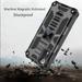 for Wiko Ride 3 Heavy Duty Stand Hybrid Shockproof [Military Grade] Rugged Protective with Built-in Kickstand Fit Magnetic Car Mount Cover Xpm Phone Case [Gray]