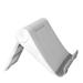 Adjustable Cell Phone Stand for Desk Portable Phone Holder Compatible with Most iPhone Samsung and Other Smartphones - White