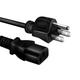 Omilik 3 Pin AC Power Cord Outlet Socket Cable Plug for X box 360 PS3 Playstation 3