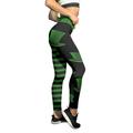 HSMQHJWE Men s Yoga Pants Women s Paddystripes Good Luck Green Pants Print Leggings Skinny Pants For Yoga Running Pilates Gym along Fit Yoga Pants with Phone Pockets