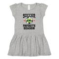 Inktastic Soccer Is My Favorite Season Girls Toddler Dress