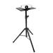 Mount-It! Tripod Projector Stand | Adjustable DJ Laptop Stand with Height and Tilt Adjustment | Black