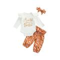 Emmababy Baby Girl Outfits Clothes Auntie s Bestie Bodysuit Romper Leopard Pants