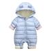 URMAGIC Baby Winter Warm Dazzle Cotton Fleece Hooded Jumpsuit Down Coat Puffer Romper Snowsuit for Newborn Infant Toddler Boys Girls