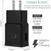 OEM EP-TA20JBEUGUS 15W Adaptive Fast Wall Charger for Xiaomi Redmi Note 5 Pro Includes Fast Charging 3.3FT Micro USB Charging Cable and 3.5mm Earphone with Mic â€“ 3 Items Bundle - Black