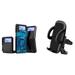 Bemz Accessories Bundle for Samsung Galaxy Z Flip 3 5G - Duo Shield Kickstand Slim Case (Dolphins) Air Vent Car Mount Phone Carrying Holder