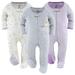 The Peanutshell Baby Sleep N Play Footed Pajamas for Boys or Girls 3 Pack Newborn to 9 Months