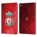 Head Case Designs Officially Licensed Liverpool Football Club Crest 1 Red Geometric 1 Leather Book Wallet Case Cover Compatible with Apple iPad 10.2 2019/2020/2021