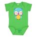 Inktastic Hipster Owl Owl With Glasses Blue Owl Boys or Girls Baby Bodysuit