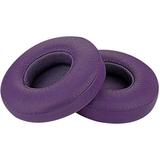 Adhiper Earpads Replacement Ear Pads Protein PU Leather Ear Cushion Compatible with Beats Solo3 Wireless by Dr. Dre Solo 2.0 Solo3 Wireless On-Ear Headphones (purple)