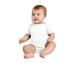 Rabbit Skins Men s Infant Short Sleeve Baby Rib Bodysuit - RS4400