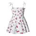 Fesfesfes Girls Summer Dress Toddler Baby Girls Sleeveless Sling Dress Graphic Print Children s Clothing