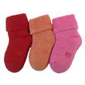 Lian LifeStyle Soft Fantastic Adorable And Children s 1 Pair Wool blend Crew Socks Plain Color Size Girl 0M-6M Orange