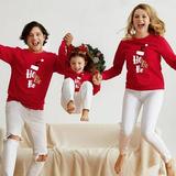 LOVEBAY Christmas Sweatshirt for Family Matching Family Christmas Shirts Xmas Mom Dad Kids Gifts Sweater Christmas Gifts