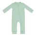 Baby Romper Bamboo Fiber Baby Boy Girl Clothes Newborn Zipper Footies Jumpsuit Solid Long-Sleeve Baby Clothing 0-24M