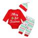 dmqupv Sleepwear Pajamas Boy Baby Boys Girls Sets PJ s Pajamas Christmas Letter 18 Month Footed Pajama Boy Red 12-18 Months