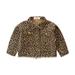 Nituyy Baby Girls Long Sleeve Single-breasted Jacket Leopard Print Lapel Coat