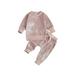 TheFound Todder Baby Boy Girl Fall Winter Clothes Tie Dye Sweatshirt Hoodie Top Drawstring Pants Sets