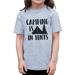 7 ate 9 Apparel Kids Camping is in Tents Outdoors T-Shirt Grey