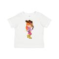 Inktastic Cowboy Girl Girl With Cowboy Hat Orange Hair Girls Toddler T-Shirt