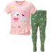 Peppa Pig Toddler Girls Ruffle Graphic T-Shirt Cross Front & Leggings Pink 2T