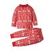 SYNPOS 0-6T Baby Toddler Kids Boys Girls Sleepwear Christmas Pajamas Cotton Long Sleeve 2pcs Pjs Set