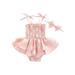 Gupgi Summer Infant Baby Girls Rompers Dress Princess Girls Elegant Lace Flower Jumpsuits Tulle Outfits