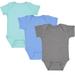 Marky G Apparel Baby Rib Short-Sleeve Bodysuit (Pack of 3)