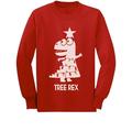 Tstars Boys Unisex Christmas Shirts Gift Tree Rex Cute Funny Humor T Rex Dinosaur Christmas Kids Family Holiday Shirts Xmas Party Christmas Gifts for Boy Toddler Kids Birthday Gift Long Sleeve T Shirt