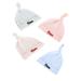 Pack of 4 Santa s Helper Knotted Hats For Infant Baby Toddler 0-6 Months