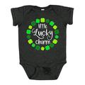 Inktastic Little Lucky Charm with Four-leaf Clovers Boys or Girls Baby Bodysuit