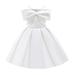 Herrnalise Toddler Girls Solid Color Temperament Bowknot Off Shoulder Pleated Skirt Birthday Party Gown Long Dresses summer sale !