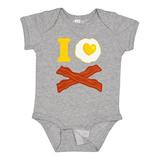 Inktastic I Love Bacon And Eggs Boys or Girls Baby Bodysuit