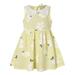 qucoqpe Toddler Baby Girl Summer Dresses Cotton Linen Sleeveless Halter Straps Casual Beach Boho Sundress