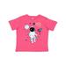 Inktastic Astronaut the Moon Spaceship and Shooting Star for Light Colors Boys or Girls Toddler T-Shirt