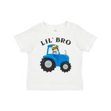 Inktastic Farmer Tractor Little Bro Boys Toddler T-Shirt