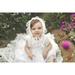 Baby Girls Baptism Dress Christening Gown Blessings Dress with Bonnet 12M 6-12M